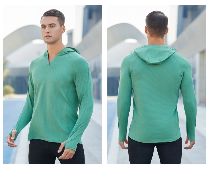 running long sleeve sports top mens