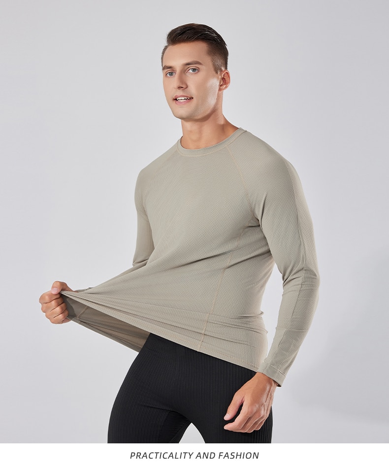 wholesale mens long sleeve sports t shirts with thumb hole