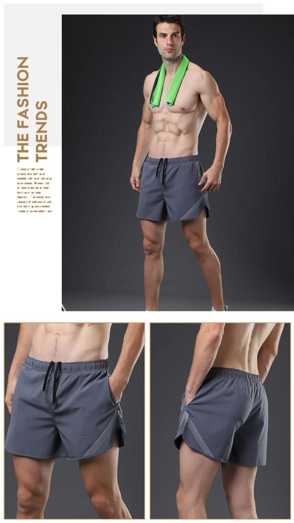 quick dry 92 polyester 8 spandex mens shorts