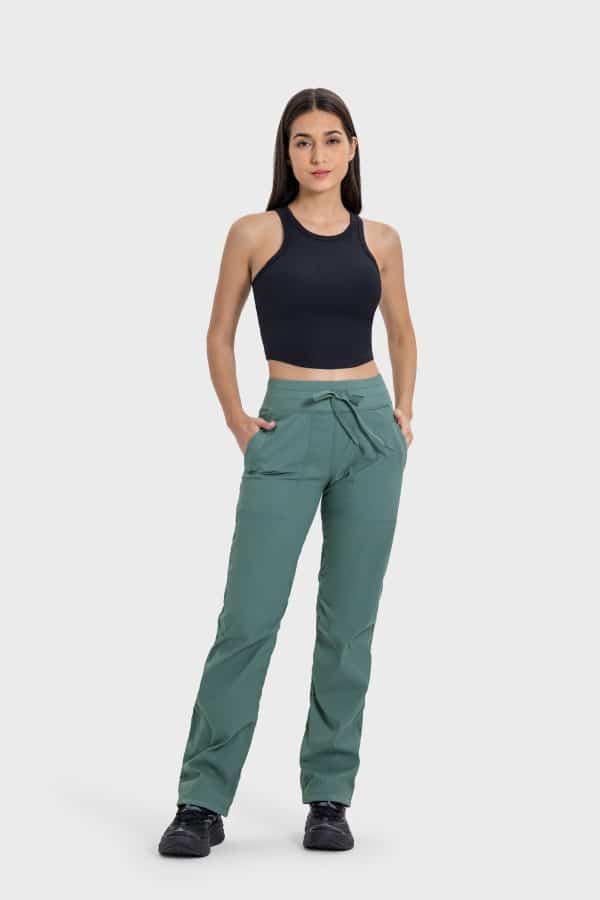 women's drawstring jogger pants with pockets