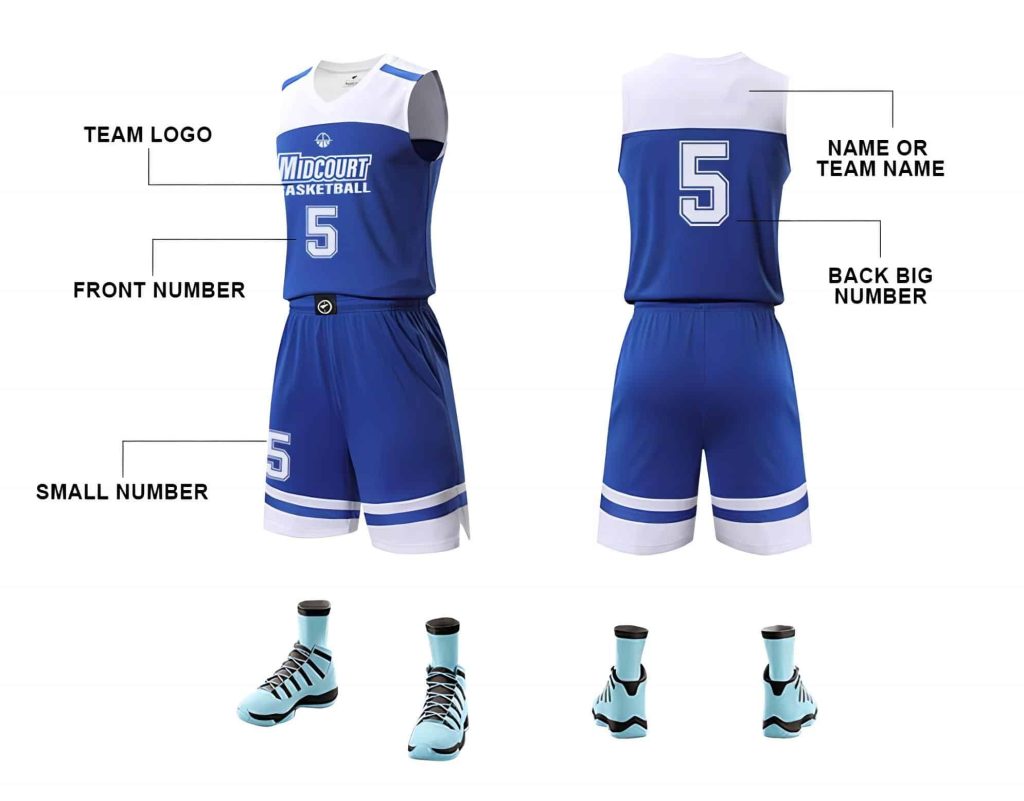 Custom basketball uniforms for teams and practice