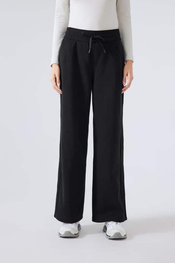 wholesalewide leg fleece sweatpants women's