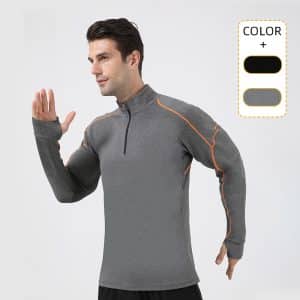 wholesale quarter zip compression shirt