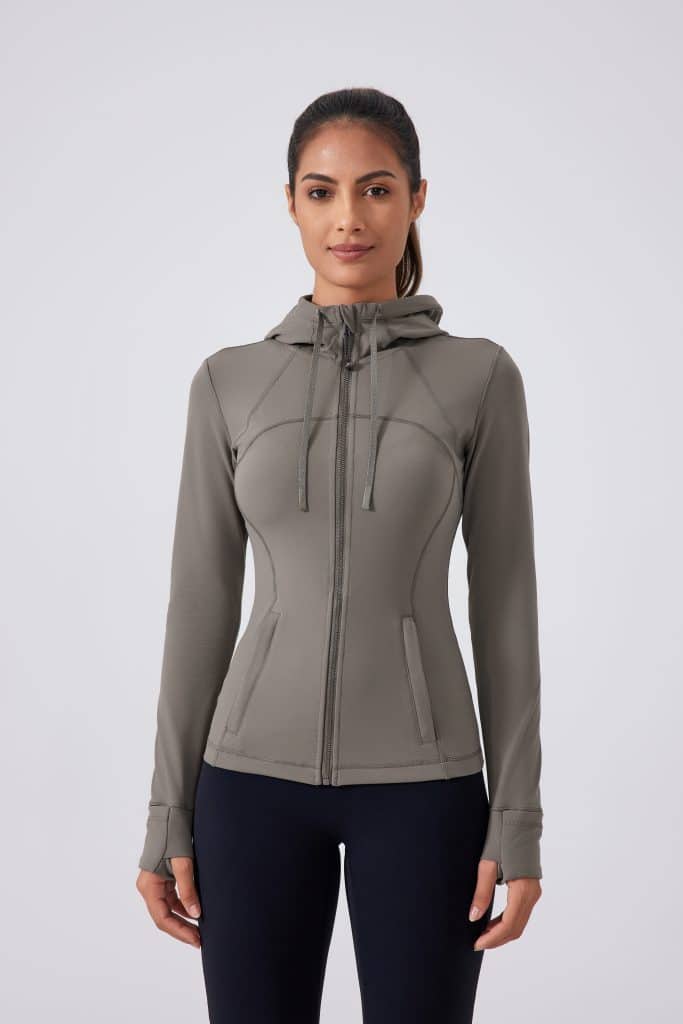 wholesale women's full zip workout jacket