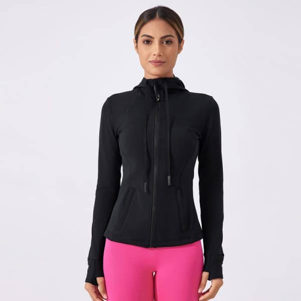 women's full zip workout jacket